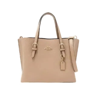 Coch Pebbled Leather Tote Bag (Taupe/Beige) 32*20