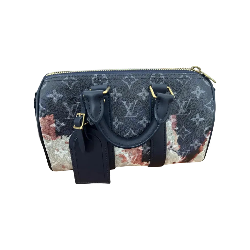 Luis Vuitn Monogram Watercolor Speedy Bandoulière Bag (Blue/Multicolor) 21*12