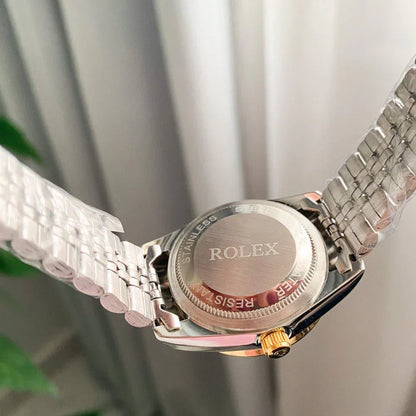 RO Lady-Datejust Gold, Sliver with Olive Green dial