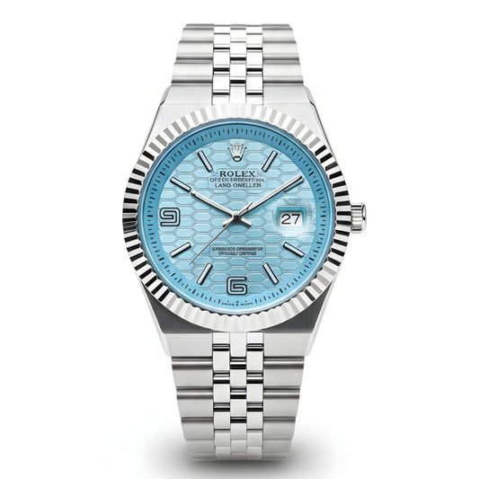 RO Datejust Mens Watch Ice Blue T
