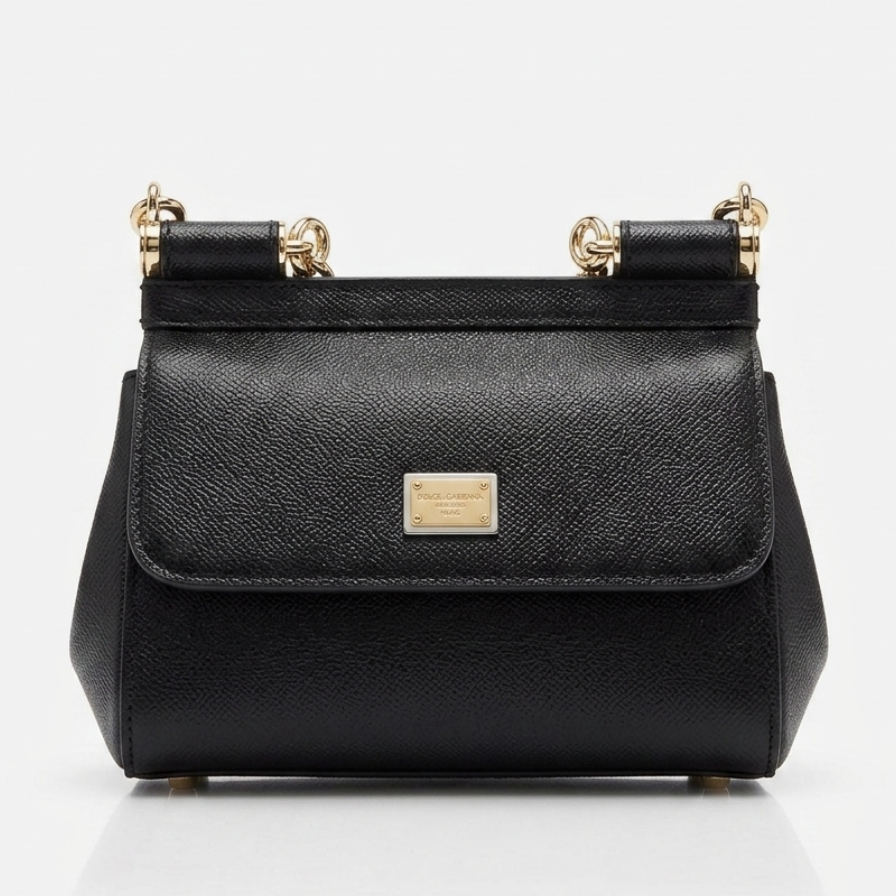 Dolc & Gabna Sicily Small Bag in Dauphine Leather 17×13