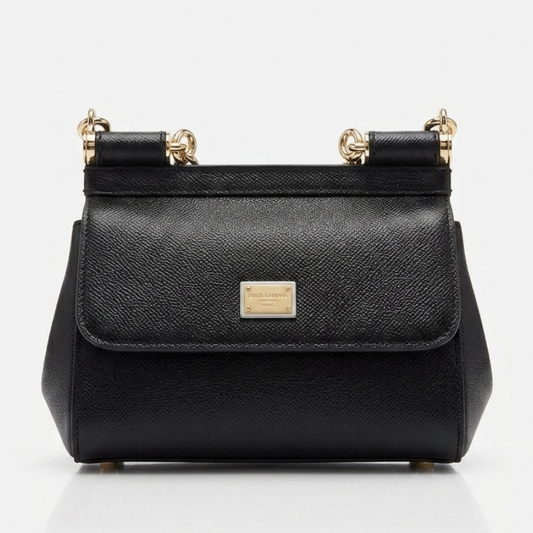 Dolc & Gabna Sicily Small Bag in Dauphine Leather 17×13