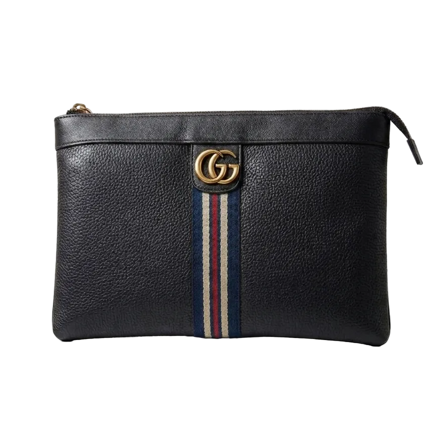 GG Logo Leather Pouch