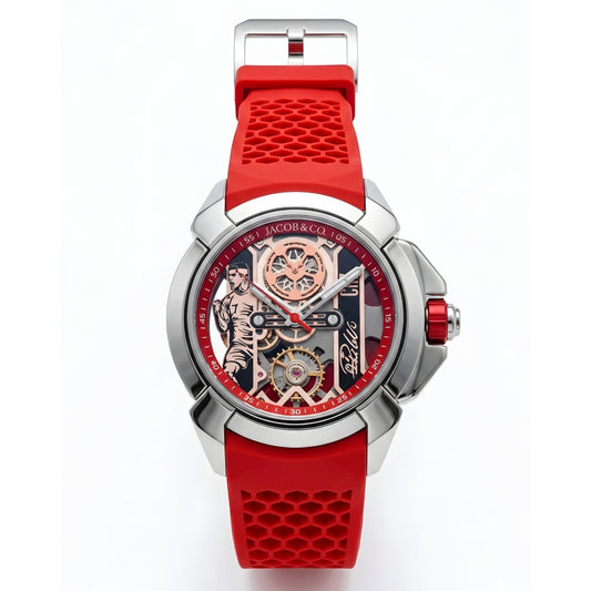Jcb & Co. Epic X "Heart of CR7" – Mirror Original Silver & Rosso Red Edition (Semi-Automatic)