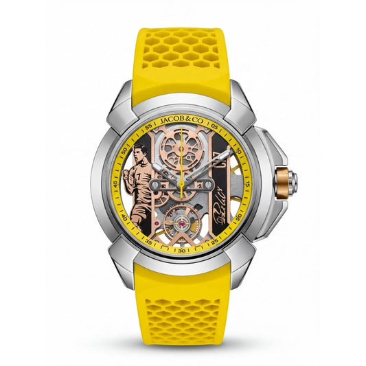 Jcb & Co. Epic X "Heart of CR7" – Mirror Original Silver & Vibrant Yellow Edition (Semi-Automatic)