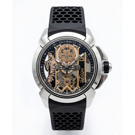 Jcb & Co. Epic X "Heart of CR7" – Mirror Original Silver & Stealth Black Edition (Semi-Automatic)
