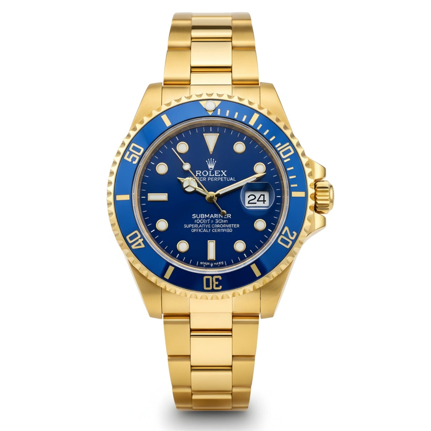 RO Submariner gold Blue dial
