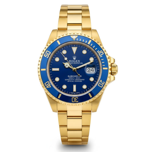 RO Submariner gold Blue dial