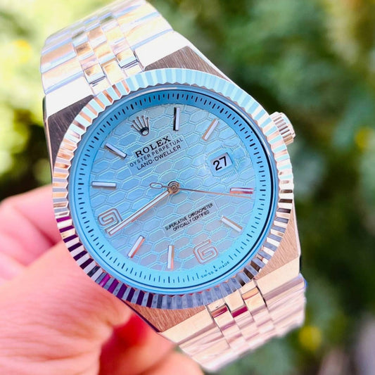 RO Datejust Mens Watch Ice Blue T