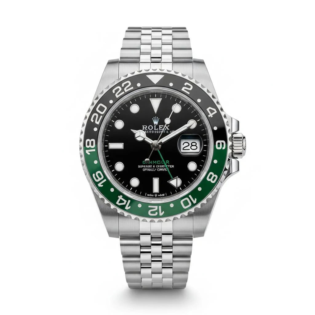 RO Gmt master black and Green with Black dial