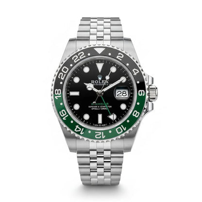 RO Gmt master black and Green with Black dial