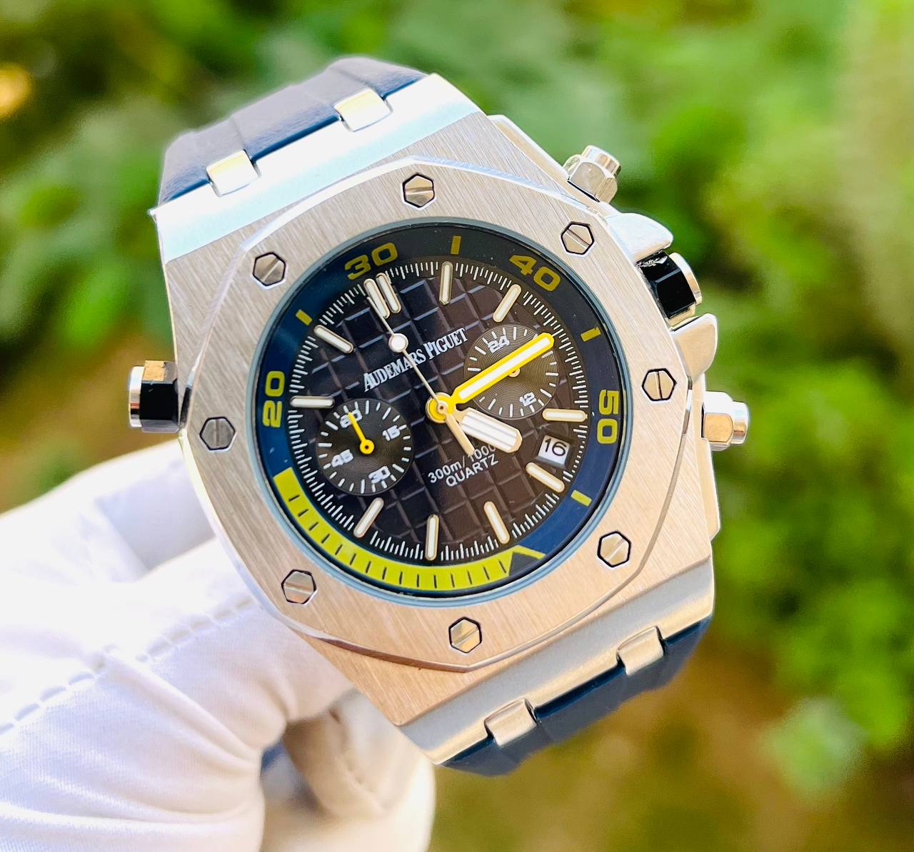 AP Royal Oak Quartz Offshore Diver Chronograph with Blue rubber strap