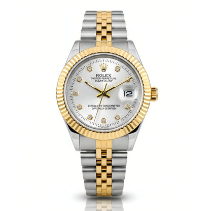 RO Lady Datejust Gold, Sliver with silver dial