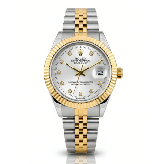RO Lady Datejust Gold, Sliver with silver dial