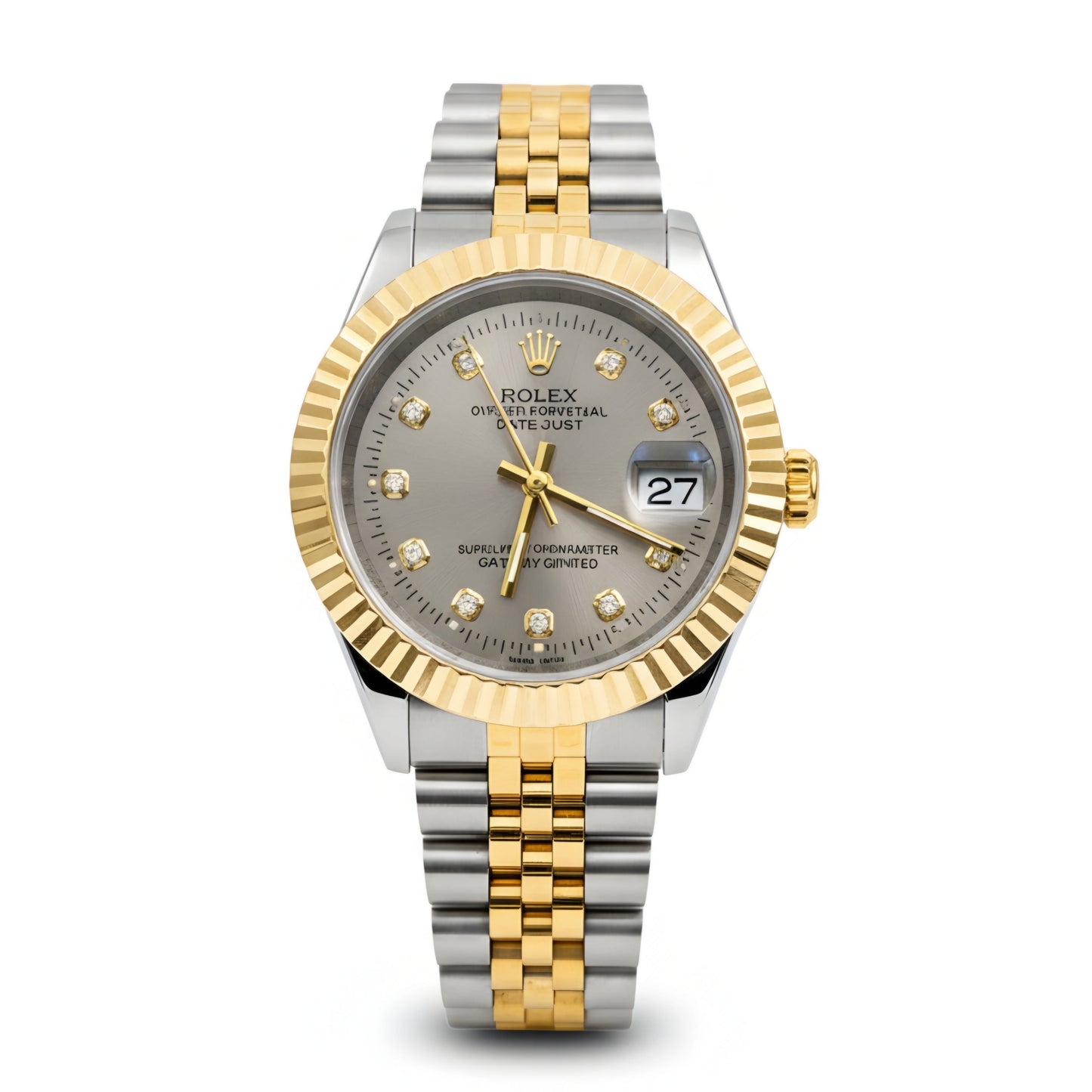 RO Lady Datejust Gold, Sliver with Grey dial