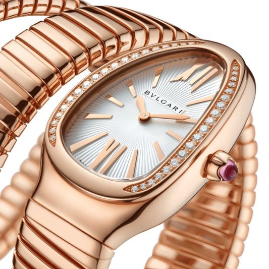 BLG Serpenti Tubogas Watch Rose Gold