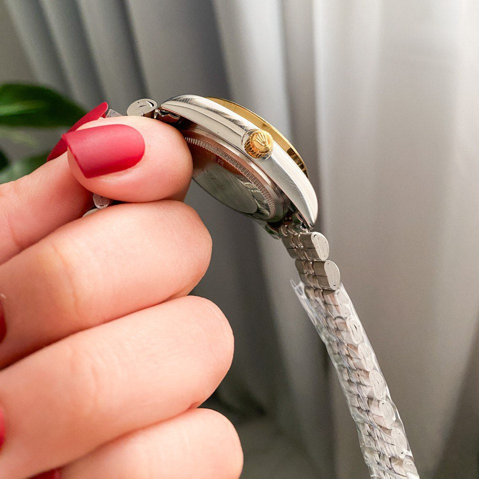 RO Lady Datejust Gold, Sliver with silver dial