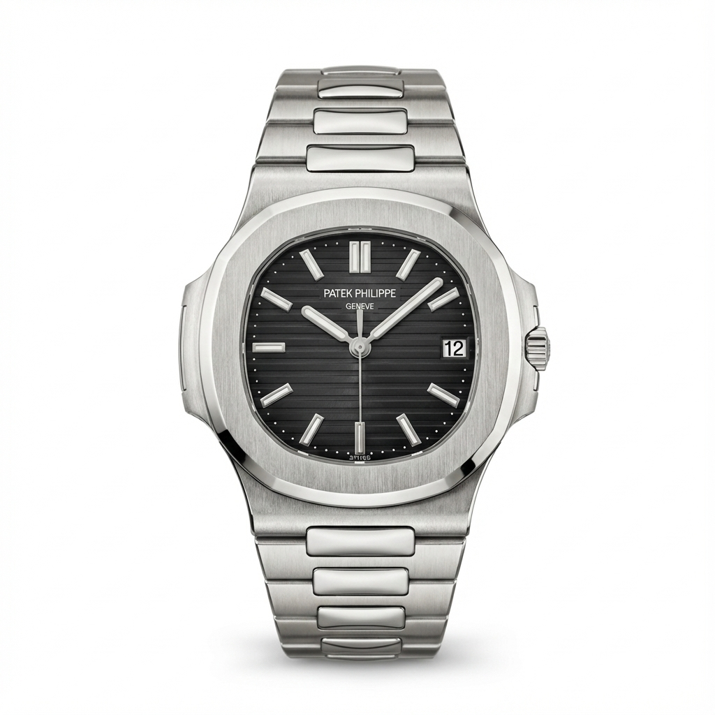 PP Nautilus Black dial for men (semi-automatic)