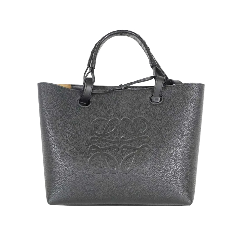 Lowe Anagram Embossed Grained Leather Tote Bag 37*26